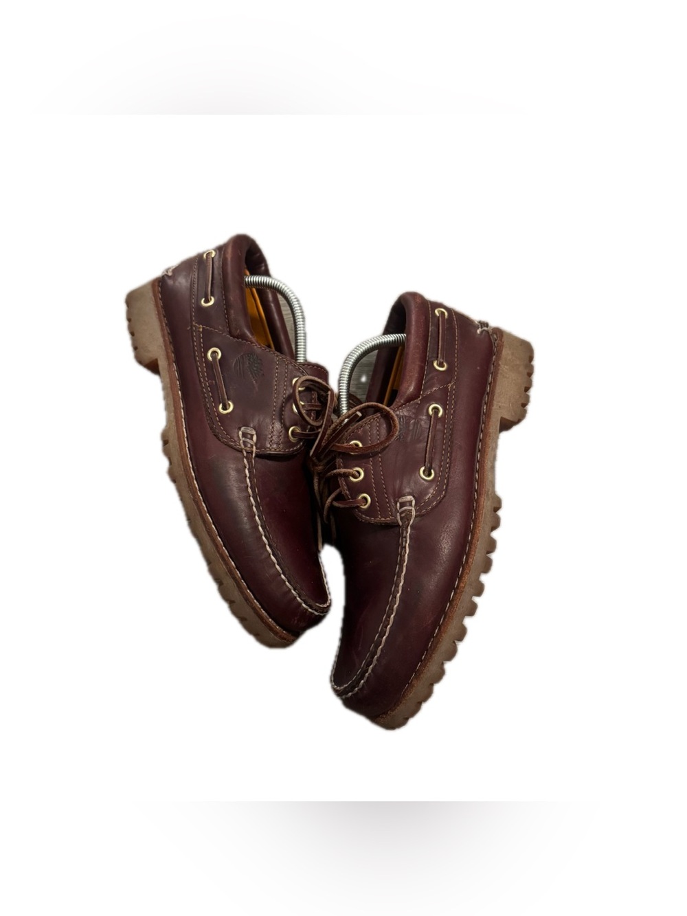 Timberland Authentics 3-Eye Classic Lug Boat Shoes US 9.5 M